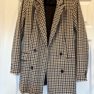 RACHEL ZOE BLAZER. Beautiful houndstooth black,brown and cream.Size XS.